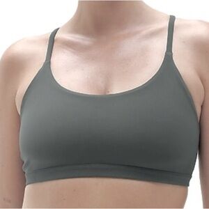 Athleta gray Transcend Scoop Sports Bra A-C